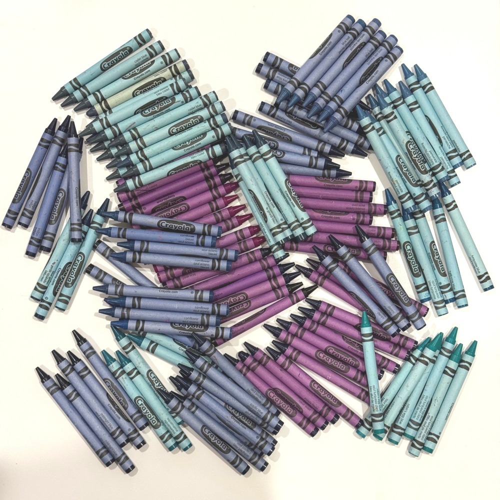 Crayola Crayon Bulk Lot Rare Discontinued Retired, Cornflower Pacific Denim 130+